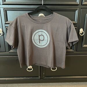 New Pure Barre Circle P Crop Tshirt Size M